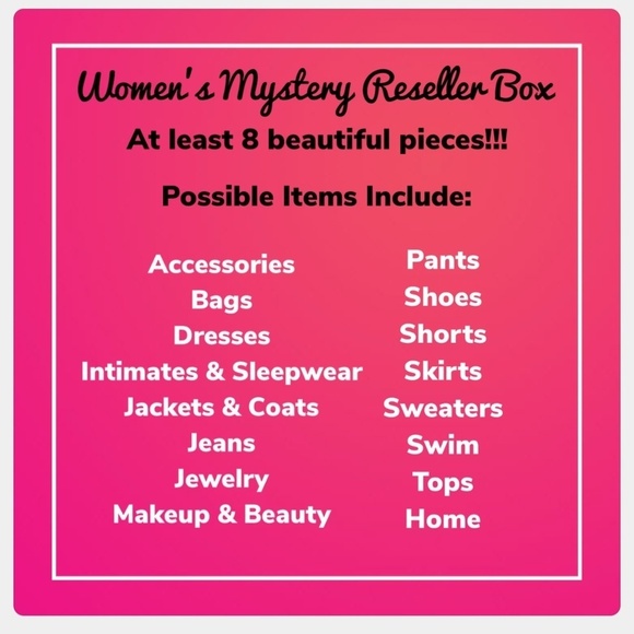5 Star Rated Women's Reseller Mystery Box 8 Items! - Picture 2 of 12